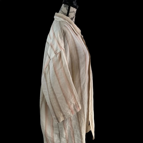 Trust 100% linen Button Down shirt Men’s XL - Picture 4 of 7